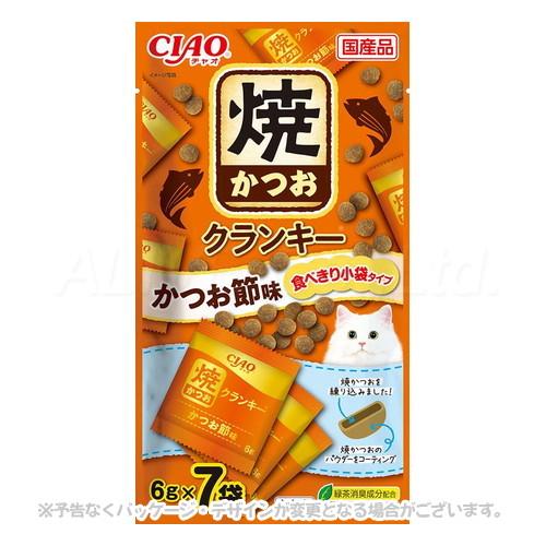 CIAO（いなばペットフード） CIAO 焼かつおクランキー かつお節味 6g×7