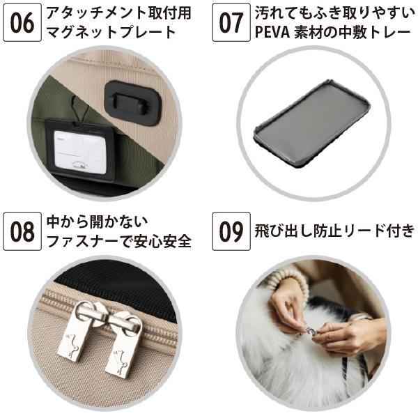 送料無料!! 洗えるダッフルタイプのペットキャリー PETiCO(ペチコ)・NOA(ノア)・Mサイズ　犬 ネコ 小型犬 バギー キャリー バッグ 通院 旅行 お出かけ |  | 06