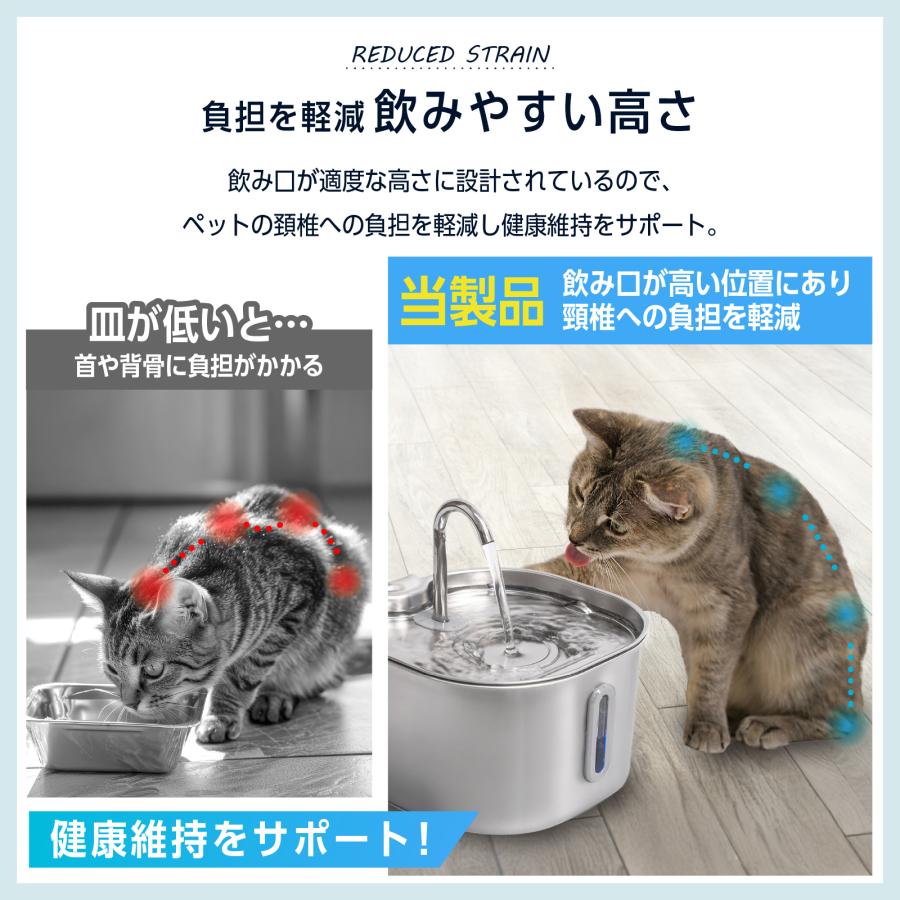 自動給水器 猫 犬 ステンレス 抗菌 水飲み器 給水器 水分補給 水入れ