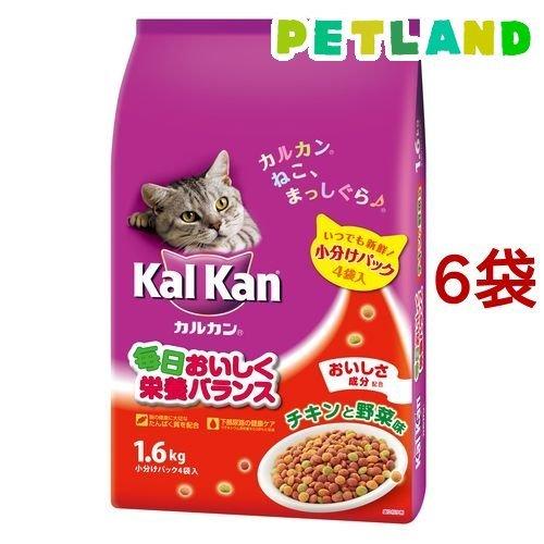 カルカン ドライ チキンと野菜味 ( 1.6kg*6袋 )/ カルカン(kal kan) ( キャットフード )｜petland