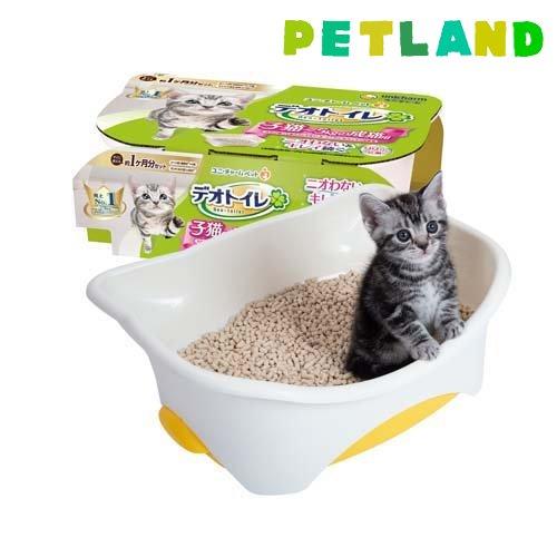 デオトイレ 子猫から体重5kgの成猫用 本体セットナチュラルアイボリー