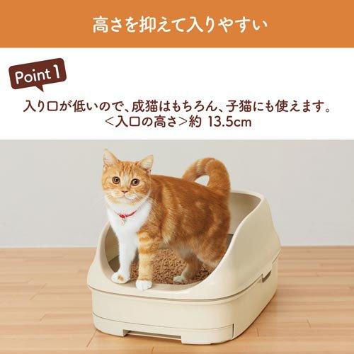 ニャンとも清潔トイレ 猫用 トイレ本体セット オープンタイプ ライト