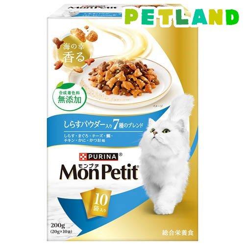 モンプチ ボックス ドライ しらすパウダー入り 7種のブレンド ( 20g×10