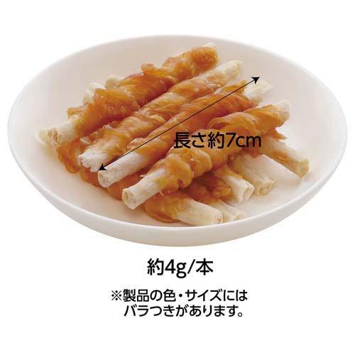 素材そのまま 天然牛皮とササミの歯みがきガム ササミ巻き ( 40本