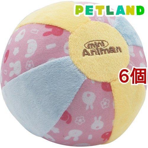 ミニアニマン ウサギのおもちゃ おっきなやわらかボール ( 6個セット