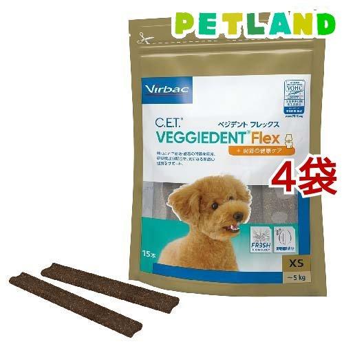 ビルバック C.E.T.ベジデントフレックス 犬用 XS ( 15本入*4袋セット
