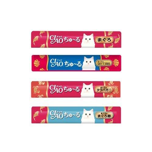 チャオ ちゅ〜る まぐろバラエティ 4種 ( 14g*40本入*2袋セット )/ ちゅ〜る |  | 04