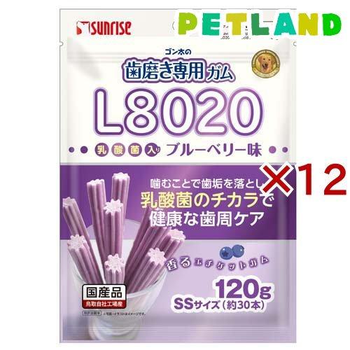ゴン太の歯磨き専用ガム SSサイズ L8020乳酸菌入り ブルーベリー味 犬用 ( 120g×12セット )/ サンライズ