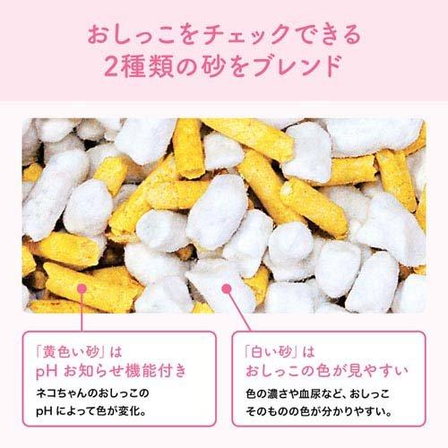 エリエール ペット キミおもい おしっこチェックできる 固まる紙のネコ砂 ( 5L×15セット )/ キミおもいの画像