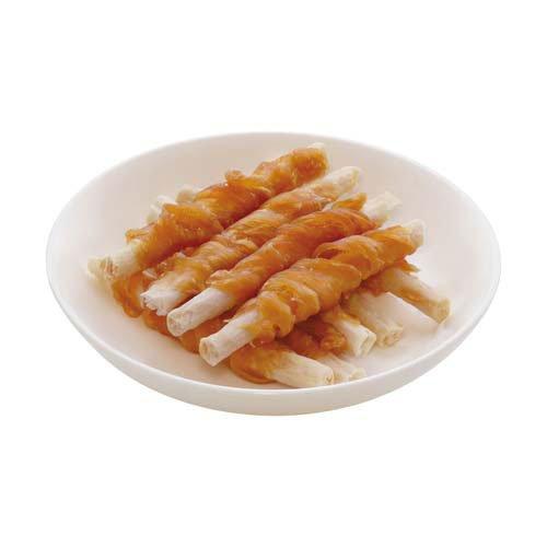素材そのまま 天然牛皮とササミの歯みがきガム ササミ巻き ( 12本入×3