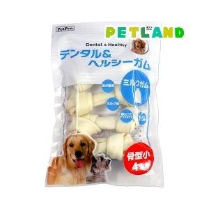 ペットプロ デンタル＆ヘルシーガム ミルクガム 骨型小 ( 4本入 )/ ペットプロ(PetPro) | 
