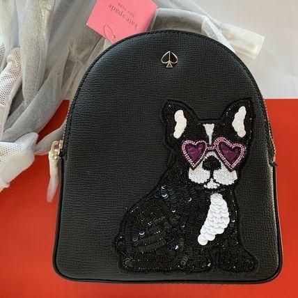 【送料無料】 ケイトスペード Kate spade small アメリア フランソワ ミニ コンバーチブル バックパック　黒 可愛い　フレンチブルドック　犬　バックパック｜petmania