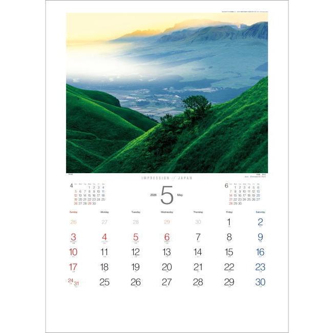 カレンダー 風景 2026 インプレッションオブジャパン フォト 写真 日本