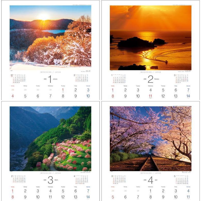 カレンダー 風景 2026 インプレッションオブジャパン フォト 写真 日本