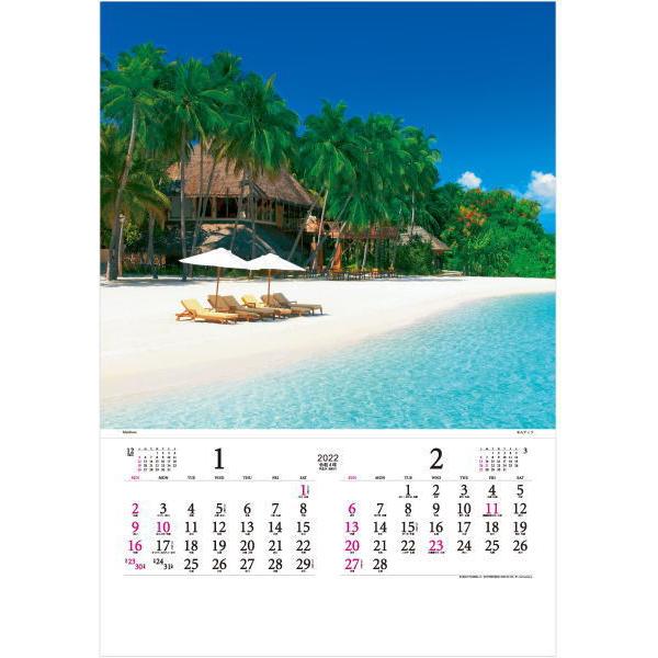 特大サイズフィルム マリンブルー 壁掛けカレンダー 22 トーハンdx Marine Blue 22カレンダー 海 沖縄 モルディブ 島 Td 527 ペットマニア 通販 Yahoo ショッピング