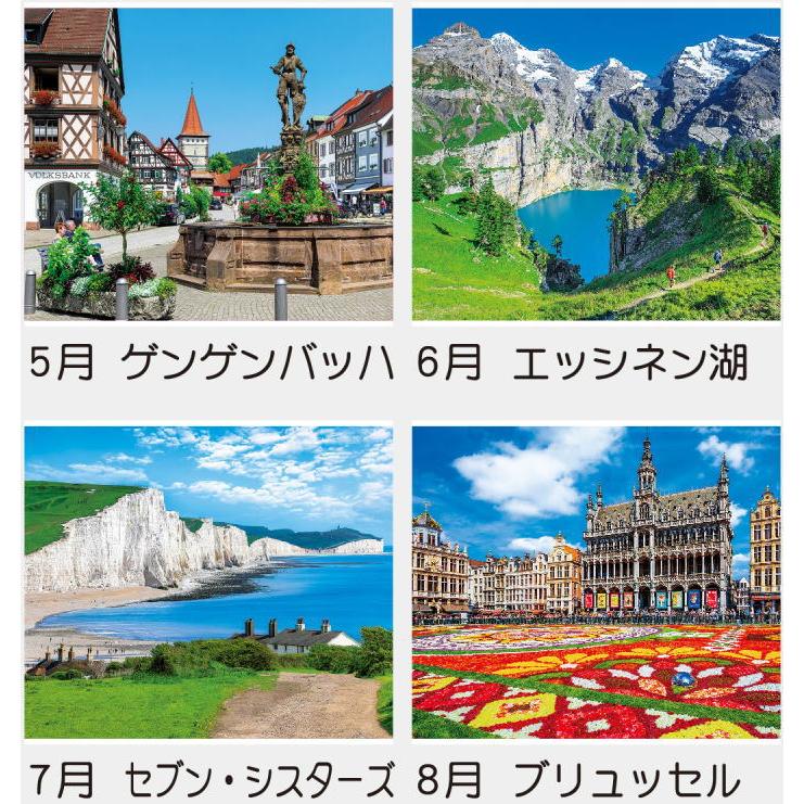 カレンダー 2026 壁掛け 世界風景 カレンダー ザ・ワールド 令和8年