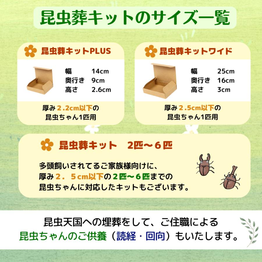 愛ペット 昆虫葬 郵送キットPLUS（埋葬・ご供養費・郵送料込み） |  | 09