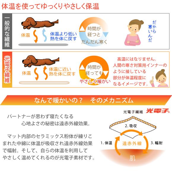 犬 猫 マット 暖かい 冬 防寒 電源不要 光電子マット Ｓサイズ 約35x45cm ネコポス対応 光電子繊維 犬用 猫用 遠赤外線 あったかマット |  | 04
