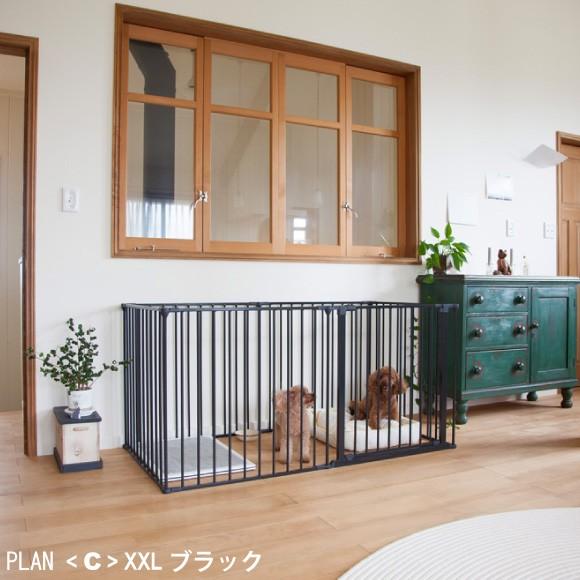 現品発送 犬 ケージ 犬用 ペットサークル スカンジナビアンペットケージ plan:D 代引不可 スタイリッシュ シンプル 接続式 ジョイントサークル 柵 多頭飼い 組み換え 拡張 【4059244202】(23375円)