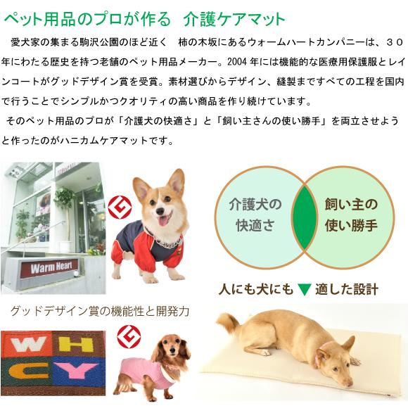 WHCY 犬 介護 ベッド マット 介護用マット ハニカムケアマット S 60×50
