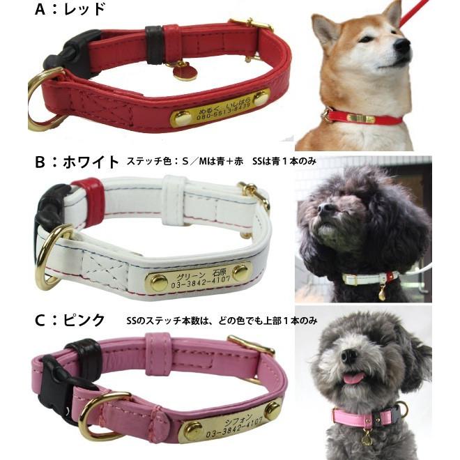BIRDIE（バーディー） 迷子札 犬 首輪 名前入り 革 バックル式