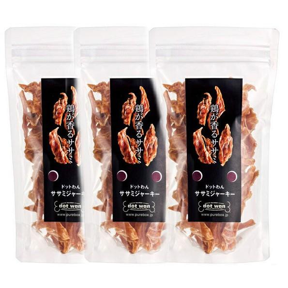 ドットわん ササミジャーキー 80g 3パック 国産 無添加 犬用 おやつ Y A ナチュラルペットフードshop 通販 Yahoo ショッピング