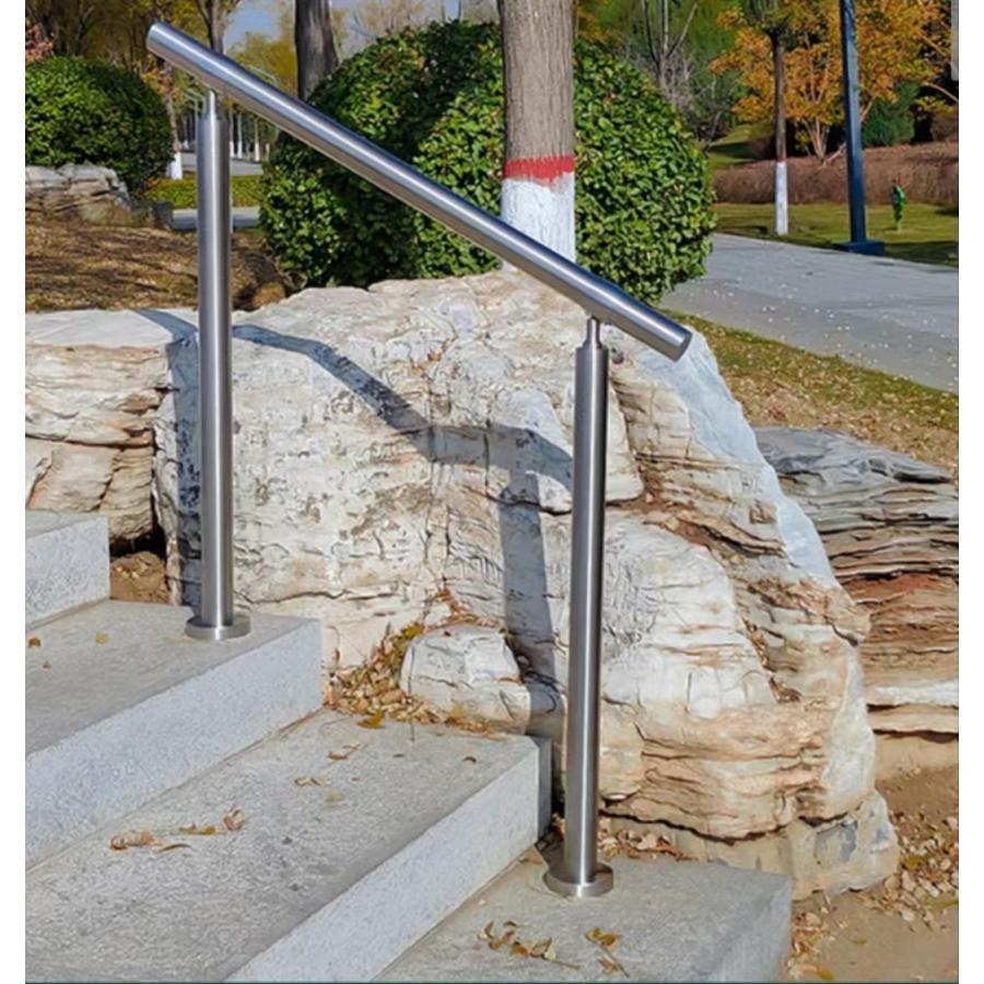 手すり 屋外 屋内 階段 玄関 手摺 段差 横幅120cm てすり ステンレス製