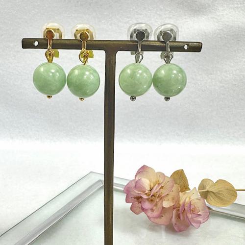 翡翠 ジェダイド ヒスイ ひすい ピアス イヤリング 天然石