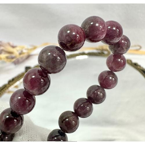 しのぶ先生　ルベライト トルマリン　ブレスレット レッドトルマリン ルベライト トルマリン ブレスレット 約7.5ミリ