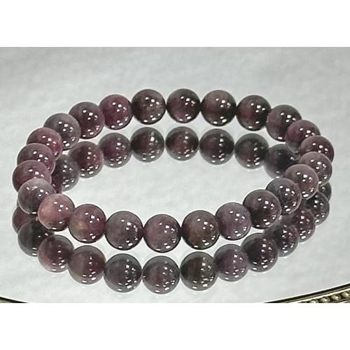 ★ルベライトトルマリン 6.3ミリ珠 ブレスレット①(SA) ルベライト トルマリン 最高級 (約11mm×18珠) ブレスレット