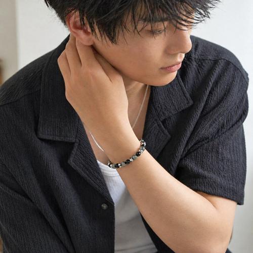 魔除け モリオン 黒水晶 テラヘルツ イーグルアイ ブレスレット 天然石