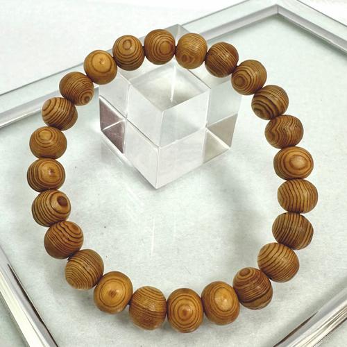 屋久杉 ブレスレット ウッドビーズ ナチュラルなデザイン
