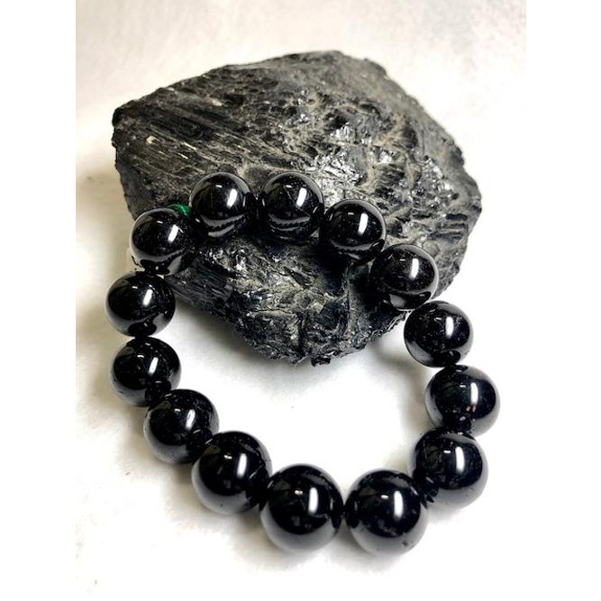 ブラックトルマリン ブレスレット ショール 約１５ミリ玉 天然石 パワーストーン マイナスイオン 電磁波 トルマリン 健康におすすめ Pbr 267 天然石アクセサリーペトラ 通販 Yahoo ショッピング