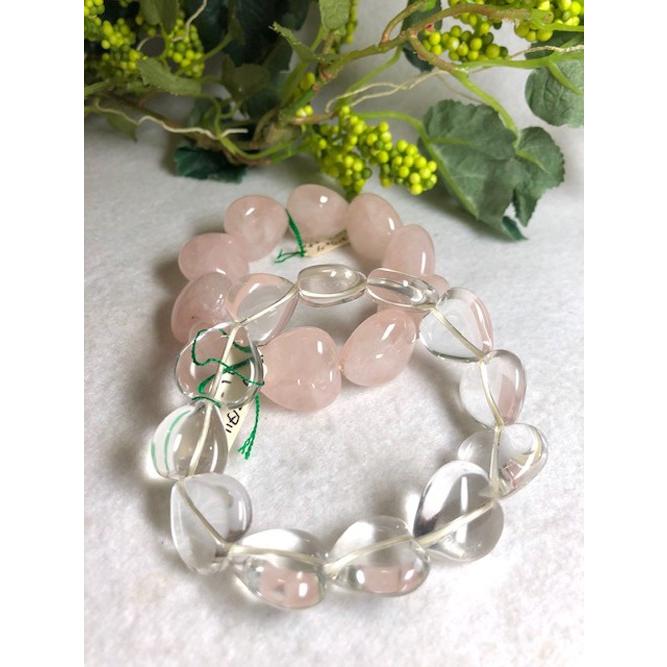 ハートシェイプ ブレスレット ローズクォーツ 天然石 パワーストーン 大きなハート型 かわいい Pbr 280 天然石アクセサリーペトラ 通販 Yahoo ショッピング