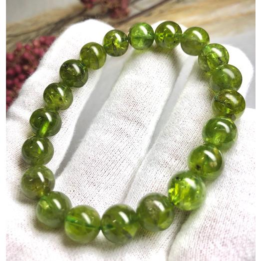 ペリドット ブレスレット 約9 5 10ミリ玉 ８月誕生石 天然石 パワーストーン 稀少 レア 橄欖石 かんらん石 オリビン Pbr 2 天然石アクセサリーペトラ 通販 Yahoo ショッピング