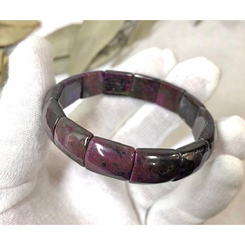 鑑別書付き スギライト ブレスレット（バングル風） スギライト ブレスレット バングル型 鑑別書付き ヒーリング