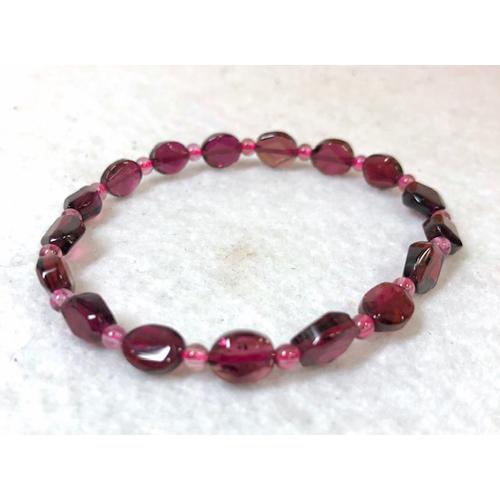 ルペライト　ブレスレット　10月誕生石　鮮やか　赤い宝石　エネルギーの回復　活力 ルベライト ブレスレット レッドトルマリン 8mm 1点物 10月 誕生石