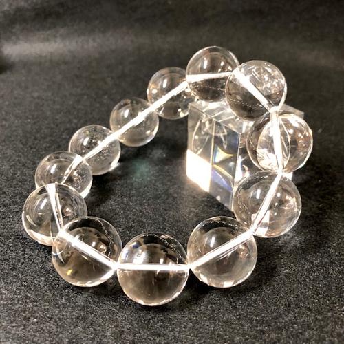 水晶　ブレスレット　スパイラルクォーツ　螺旋水晶　クリスタル　本水晶　天然石　パワーストーン　20ミリ玉　当店オリジナル　ＭＩＸスパイラルクォーツ