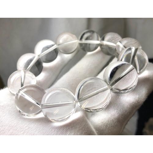 水晶 ブレスレット スパイラルクォーツ 螺旋水晶 クリスタル 本