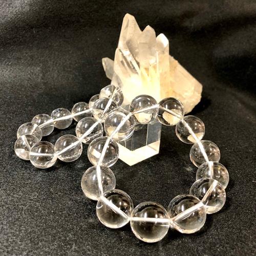 水晶ブレスレット 楽天市場】水晶AAA 18mm ブレスレット 水晶 天然石