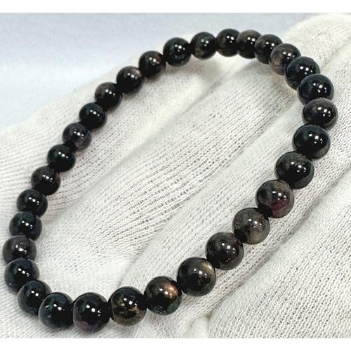 サファイア ブレスレット スターサファイア 約6ミリ 天然石