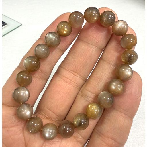 サンストーン ブレスレット キャッツアイサンストーン ゴールデンサンストーン キャッツアイ スターサンストーン 天然石 パワーストーン 約9ミリ |  | 08