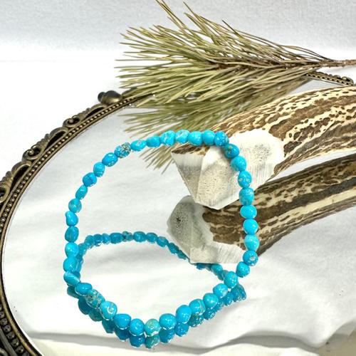 超希少❣️ターコイズ最高峰‼︎スリーピングビューティーターコイズブレスレット スリーピングビューティーターコイズ ブレスレット ターコイズ