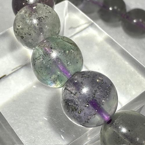 フローライト パイライト 共生鉱 ブレスレット 天然石 パワーストーン