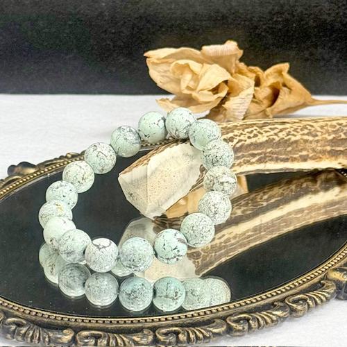 ターコイズ ブレスレット トルコ石 中国 湖北省産 １２月誕生石 天然石 パワーストーン  天然スパイダーウェブターコイズ |  | 01