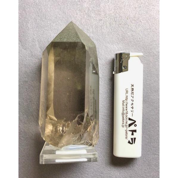 スイス産 スモーキークォーツ ポイント 煙水晶 茶水晶 天然石