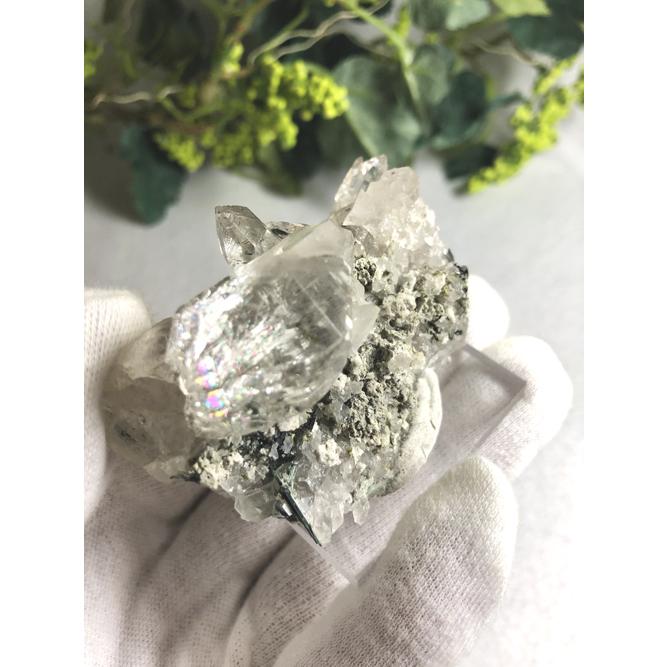 モンブラン産 水晶 原石 クラスター 結晶 天然石 パワーストーン 希少