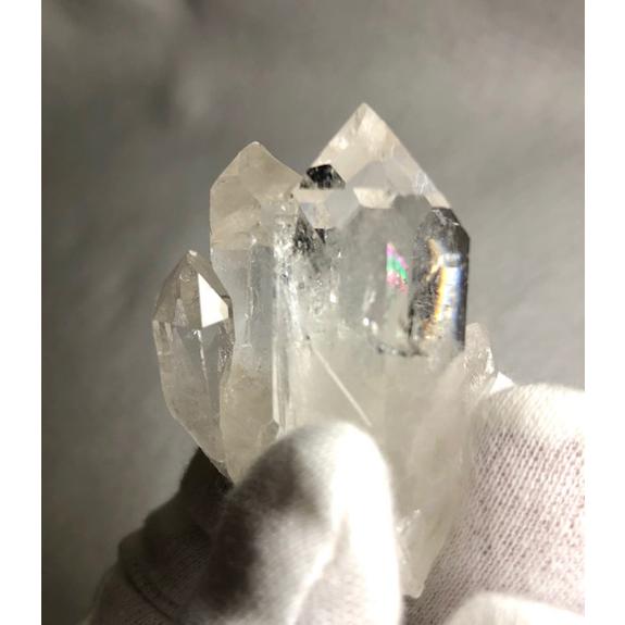 トマスゴンサガ産 アイリス水晶 原石 虹水晶 クラスター ツインクリスタル トマスゴンサガ産 アイリス水晶 原石 虹水晶 クラスター ツイン