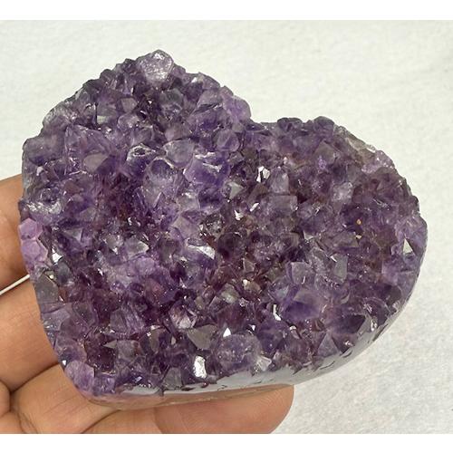 ウルグアイアメジスト クラスター ハート型 原石 ウルグアイ産 アメジスト 天然石 パワーストーン 2月誕生石 紫水晶 きらきら 贈り物 ギフト |  | 06