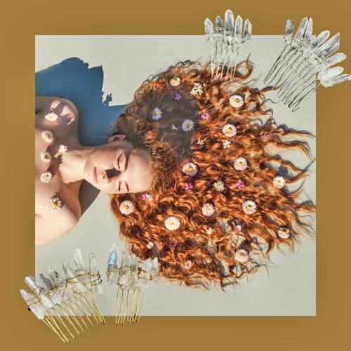 水晶 ヘアアクセサリー 氷柱水晶 結晶 ヘアコーム 銀色　5本足  ナチュラル 磨き 天然石　パワーストーン 氷柱カット 氷柱クリスタル 結婚式 成人式 |  | 08